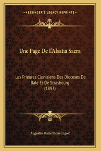 Une Page De L'Alsatia Sacra