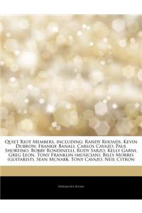 Articles on Quiet Riot Members, Including