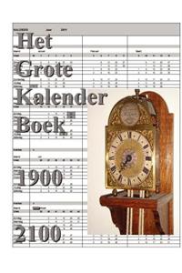 Het Grote Kalender Boek 1900 - 2100