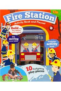 Fire Station Activity Book and Playset