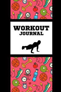 Workout Journal: Workout Colour Pattern: Workout & Food Journal: 6x9 (Notebook, Fitness) with 104 Pages Vol.2: Fitness Journal and Diar