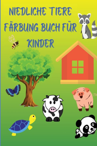 Niedliche Tiere Färbung Buch für Kinder