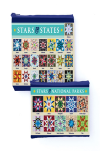 Carol Doak's Fabulous Stars & States Eco Pouch Set