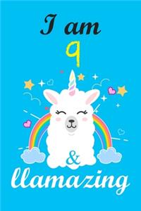 I am 9 & llamazing