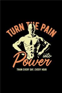 Turn the pain into power. Train every day, every hour