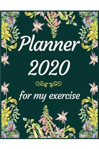 Planner 2020 for my exercise