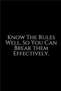 Know The Rules