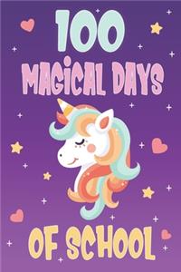 100 Days of School Unicorn Notebook
