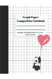 Graph Paper Composition Notebook