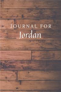 Journal For Jordan
