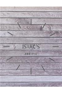 Isaac's Notepad: Personalised Notebook Journal: 8.5 x 11 in, 120 page Wide Ruled Lined Notebook with Margin. Notepad, Personal Diary, Task Journal for Boys - persona