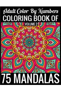 Adult Color By Numbers Coloring Book of Mandalas Volume 2