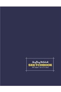 AmyTmy Notebook - Sketchbook - 100 pages - 8.5 x 11 inch - Matte Cover