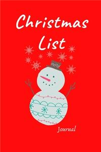 Christmas List Journal