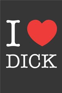 I Heart Dick White Notebook