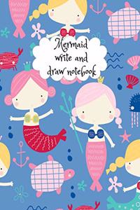Mermaid write and draw notebook