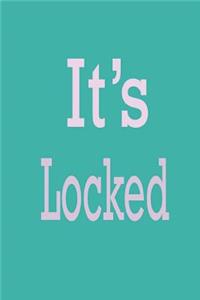 It's lock