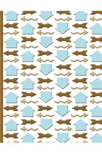 Arrows in Pastel Blue and Browns