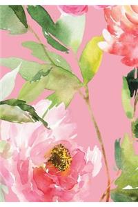 Peonies Sketchbook 7 x 10