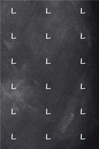 Monogram L Pattern 2019 Weekly Planner Monogram L Chalkboard 134 Pages