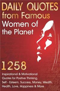 Daily Quotes from Famous Women of the Planet