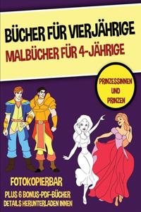 Bücher für Vierjährige (Malbücher für 4-Jährige) - Prinzessinnen und Prinzen