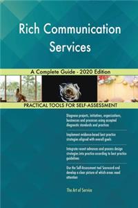 Rich Communication Services A Complete Guide - 2020 Edition