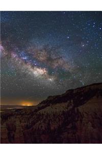 Milky Way Galaxy Desert Notebook