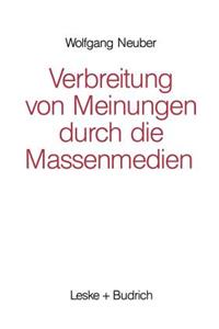 Verbreitung von Meinungen durch die Massenmedien
