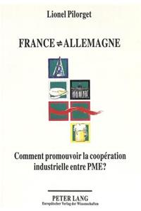 France - Allemagne: Comment promouvoir la cooperation industrielle entre PME?: Evaluation de Deux Programmes d'Action Visant La Promotion Du Transfert de Technologie Entre Les Pme Françaises Et Allemandes Par l'Utilisation de C