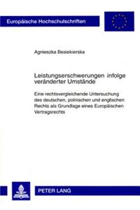 Leistungserschwerungen Infolge Veraenderter Umstaende