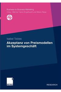 Akzeptanz Von Preismodellen Im Systemgeschäft
