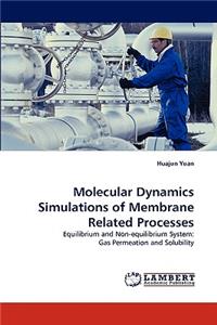 Molecular Dynamics Simulations of Membrane Related Processes