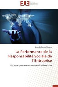Performance de la Responsabilité Sociale de L Entreprise
