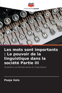 Les mots sont importants