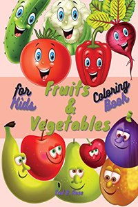 Fruits & Vegetables Coloring Book for Kids