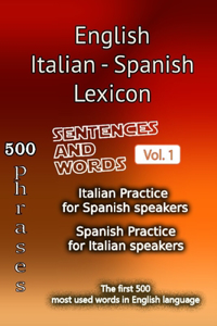 English Italian Spanish Lexicon - Volume 1