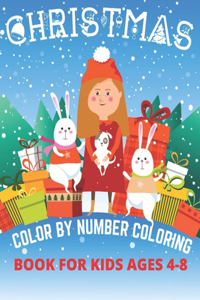 Christmas Color By Number Coloring Book For Kids Ages 4-8