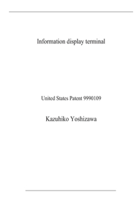 Information display terminal