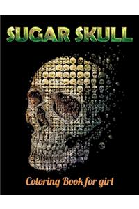 Sugar Skull Coloring Book for girl