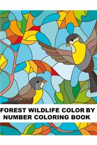 Forest Wildlife Color By Number Coloring Book