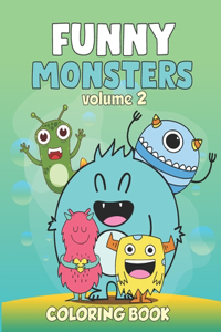 FUNNY MONSTERS COLORING BOOK Volume 2