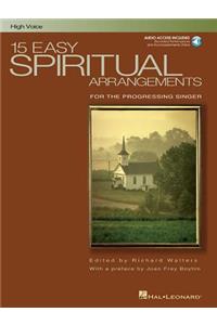 15 Easy Spiritual Arrangements - High Voice (Book/Online Audio)