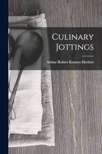 Culinary Jottings