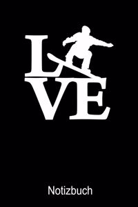 LOVE Snowboard Notizbuch