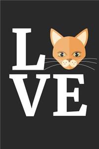 Abyssian Cat Notebook - I Love My Abyssian Cat Cute Cat Lover Gift - Abyssian Cat Journal