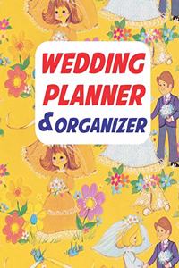 Wedding Planner & Organizer: Yellow Watercolor Wedding Planning Budget Organizer Journal For Bride- Checklist Seating Worksheets Calendars Notes- 8x10 100 Pages White Paper