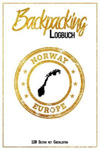 Backpacking Logbuch Norway Europe 120 Seiten mit Checklisten
