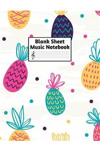 Blank Sheet Music Notebook