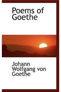 Poems of Goethe